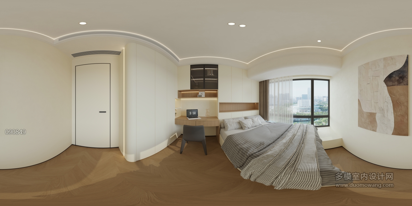 现代 次卧 全景