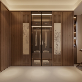 宋式中古卧室二衣帽间