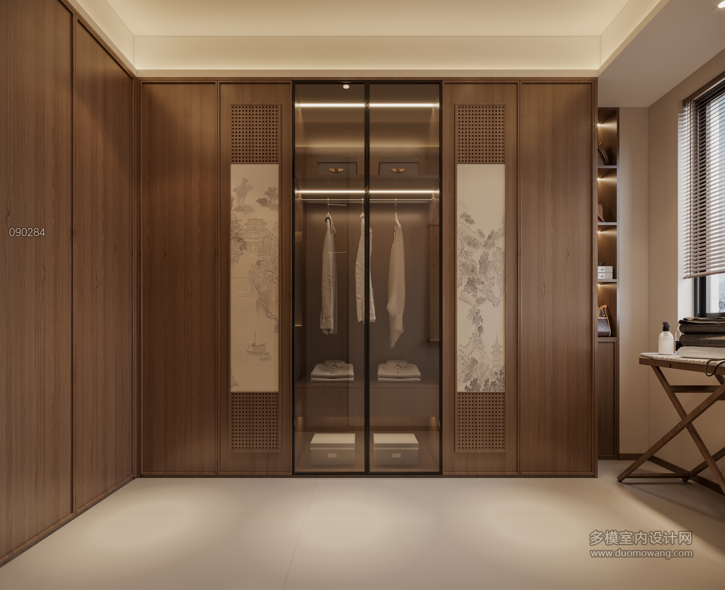 宋式中古卧室二衣帽间