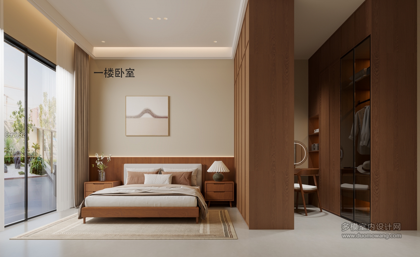 新中式一楼卧室