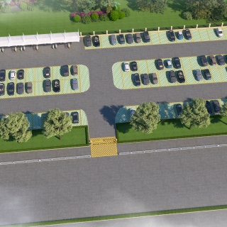 停车场规划鸟瞰