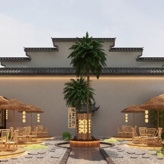 侘寂餐厅庭院静态b (1)