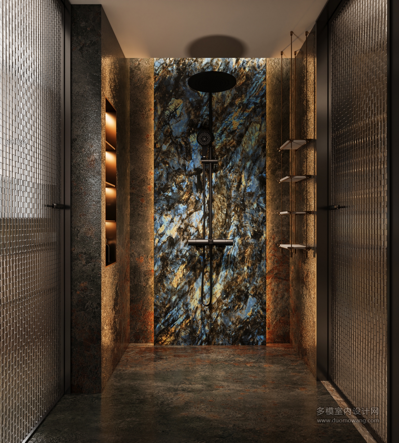 现代公共淋浴间