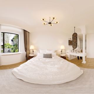 法式自然风主卧360