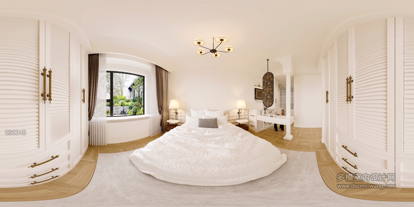 法式自然风主卧360