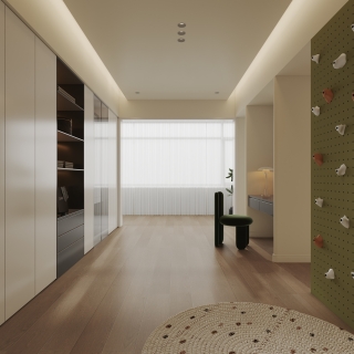 现代轻法二层主卧衣帽间