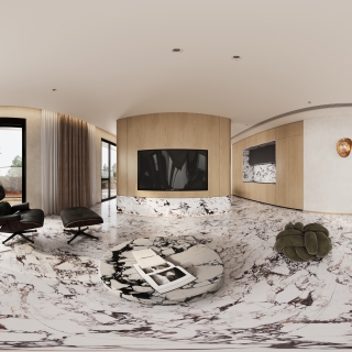 现代-三楼客厅全景