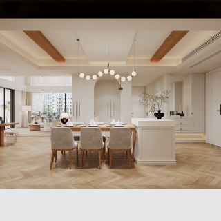 法式客餐厅单张四