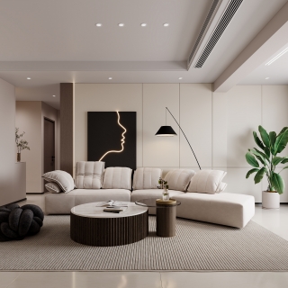 现代沙发背景特写