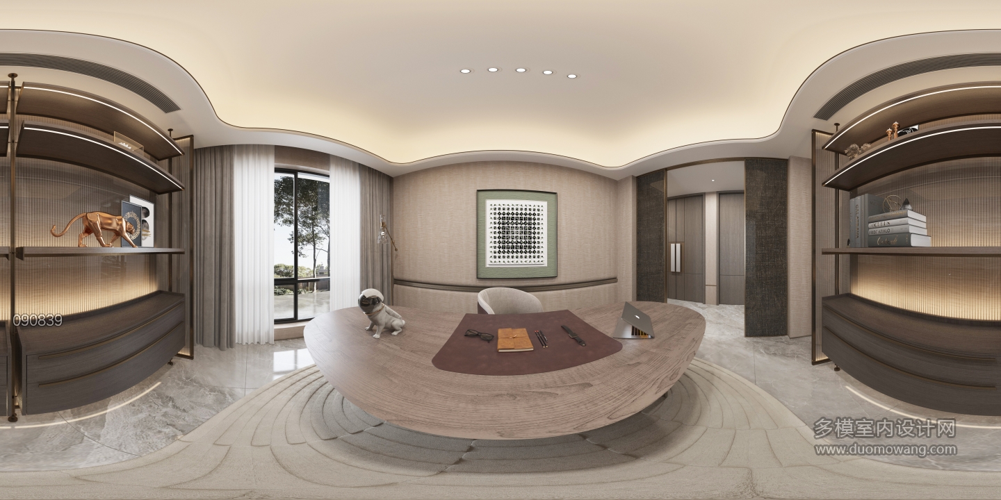 6_轻奢书房全景_0000