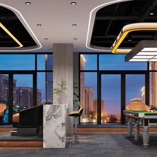 现代台球室大厅静态a (1)