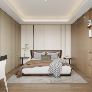 新中式4楼主卧静态