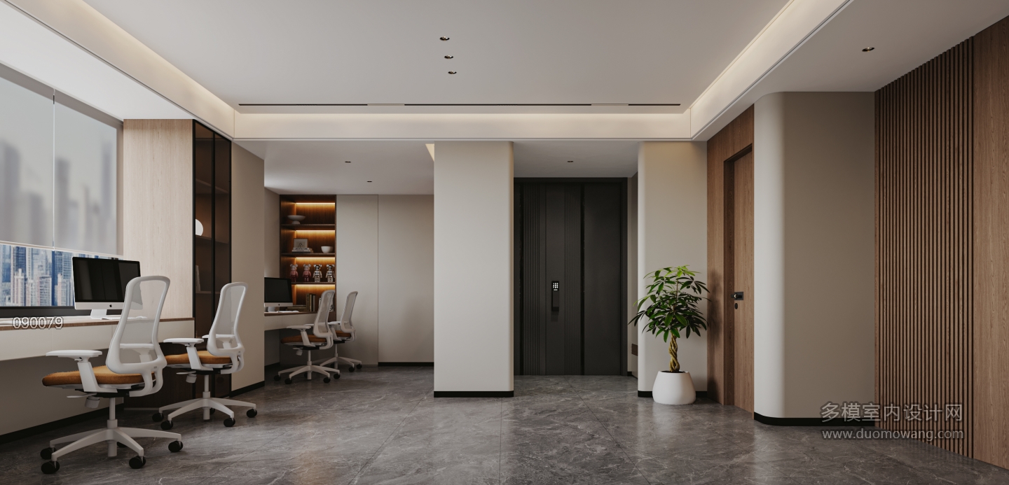 现代公共区特写