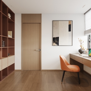 新中式2楼电梯厅静态