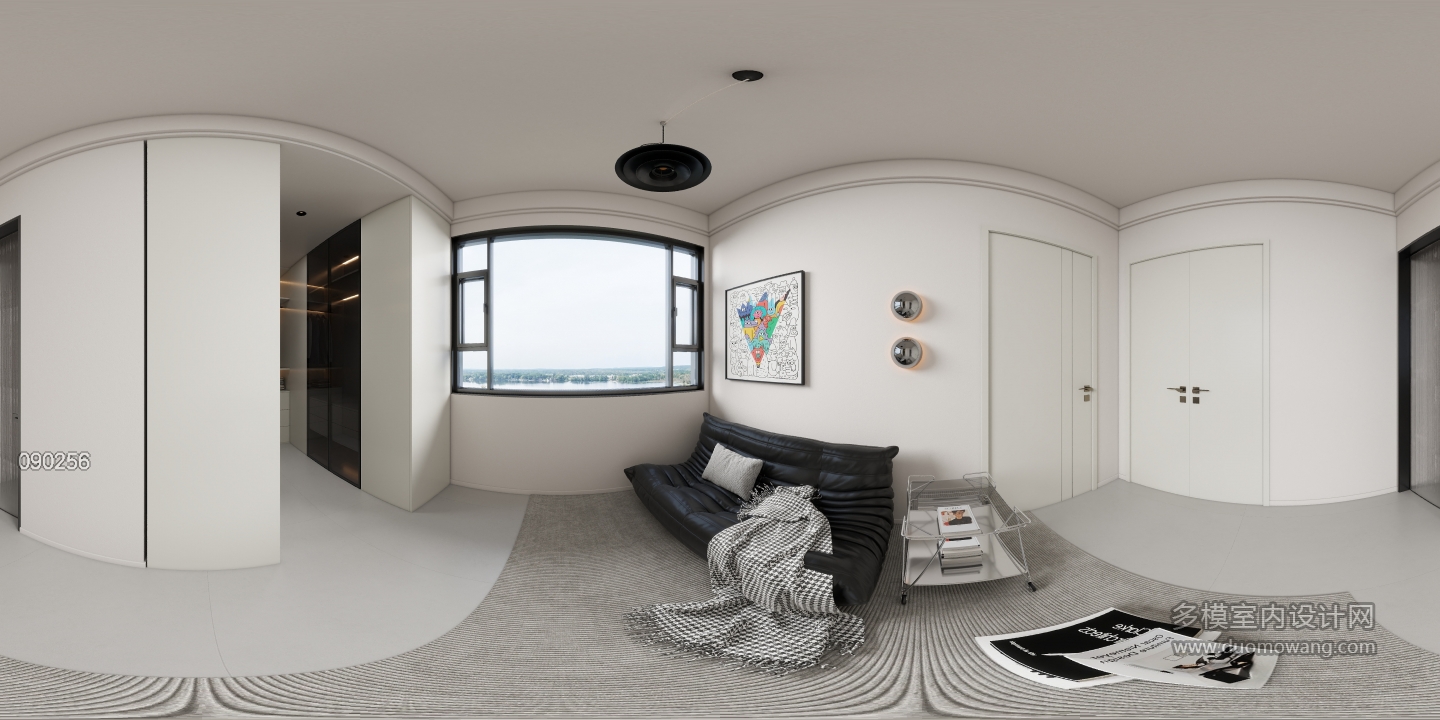 现代黑白灰三楼-衣帽间