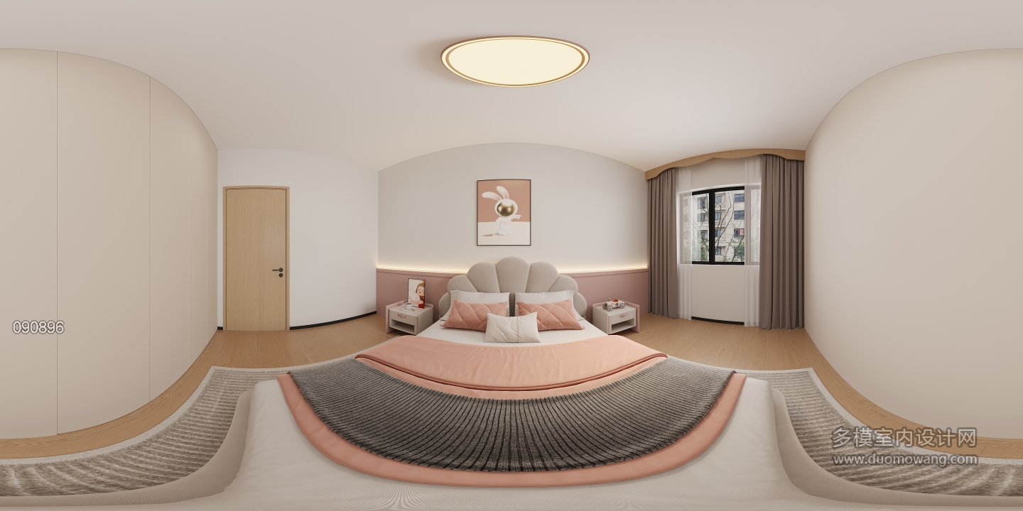 现代次卧1全景