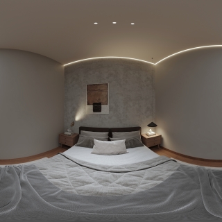 现代 主卧 全景