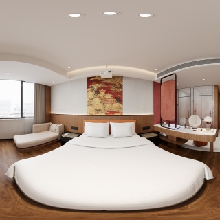 现代单人间全景 投影仪
