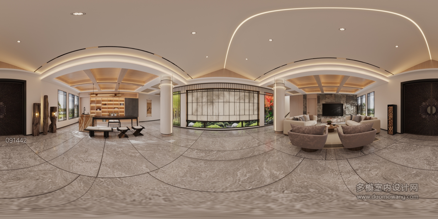 新中式客餐厅全景