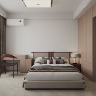 新中式四层卧室静态