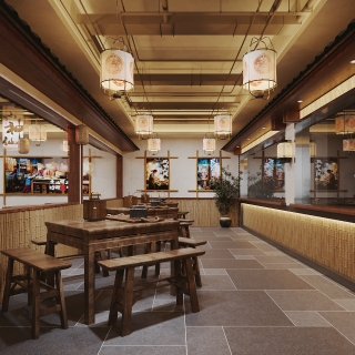 现代餐厅就餐区