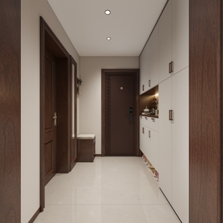 新中式入户鞋柜1