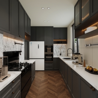 现代一楼厨房单张