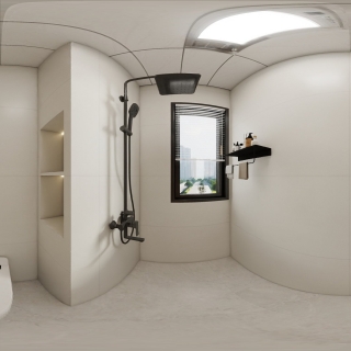 极简奶油卫生间