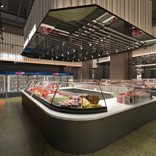 现代百货超市单张3