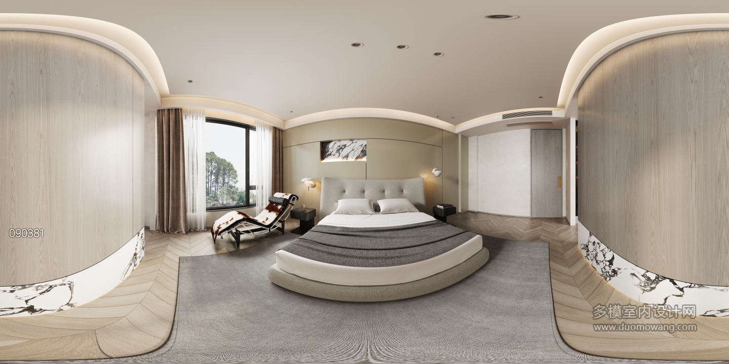 现代-三楼主卧全景