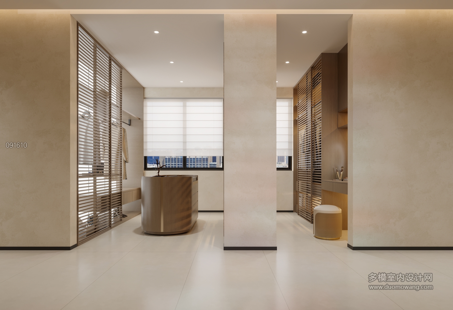 现代二楼衣帽间