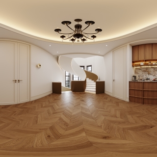 法式-二层大厅全景