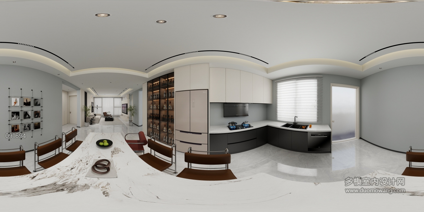 现代简约-二楼餐厅