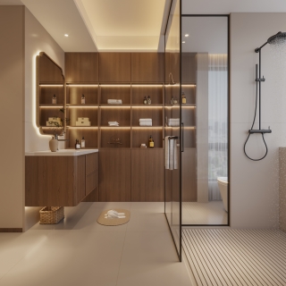 宋式中古卧室一卫生间