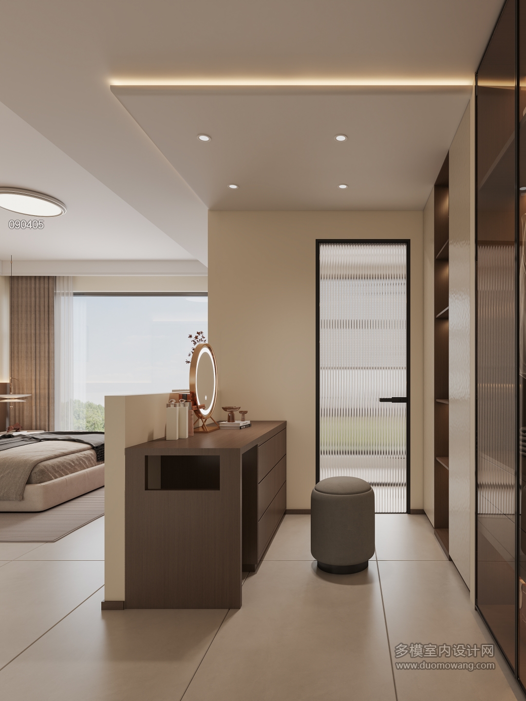 现代主卧衣帽间