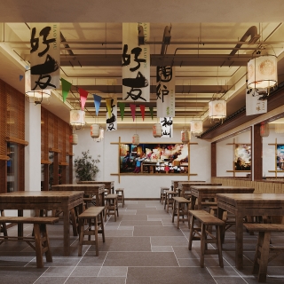 现代餐厅就餐区