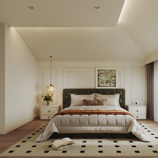 现代轻法三层主卧