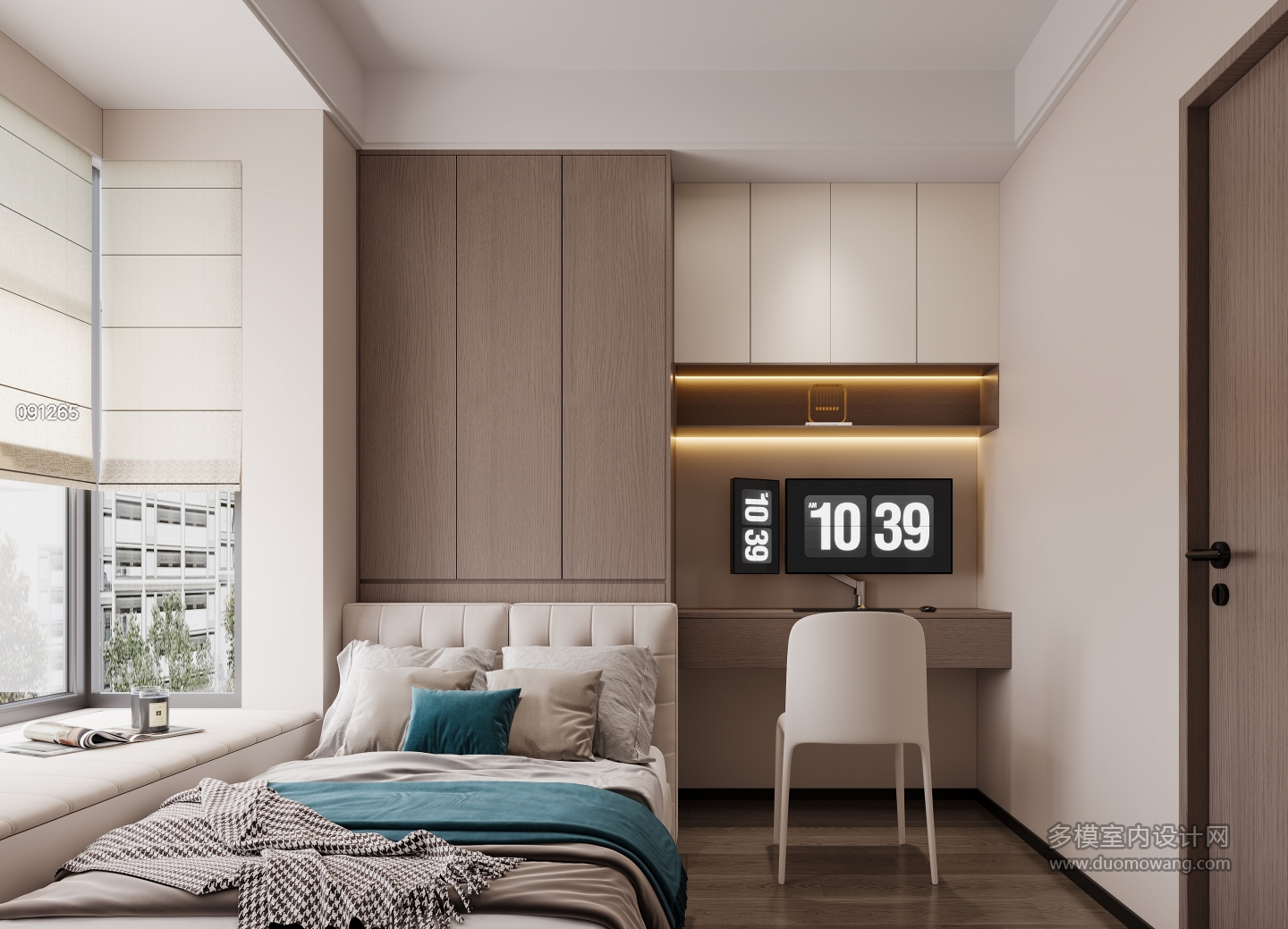 现代儿童房特写