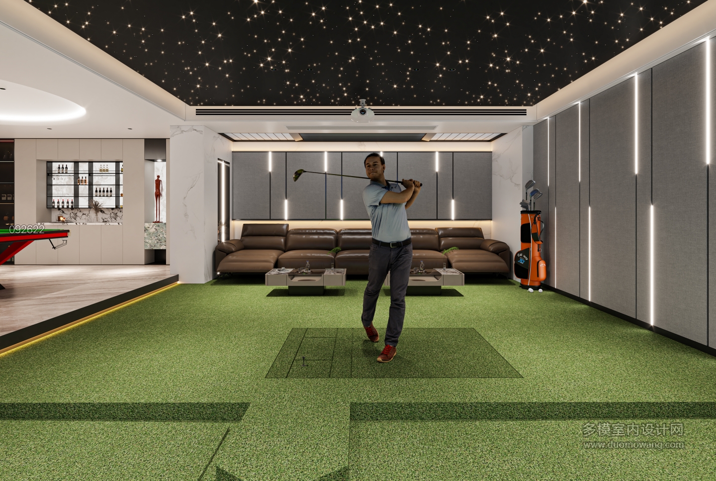 现代高尔夫沙发