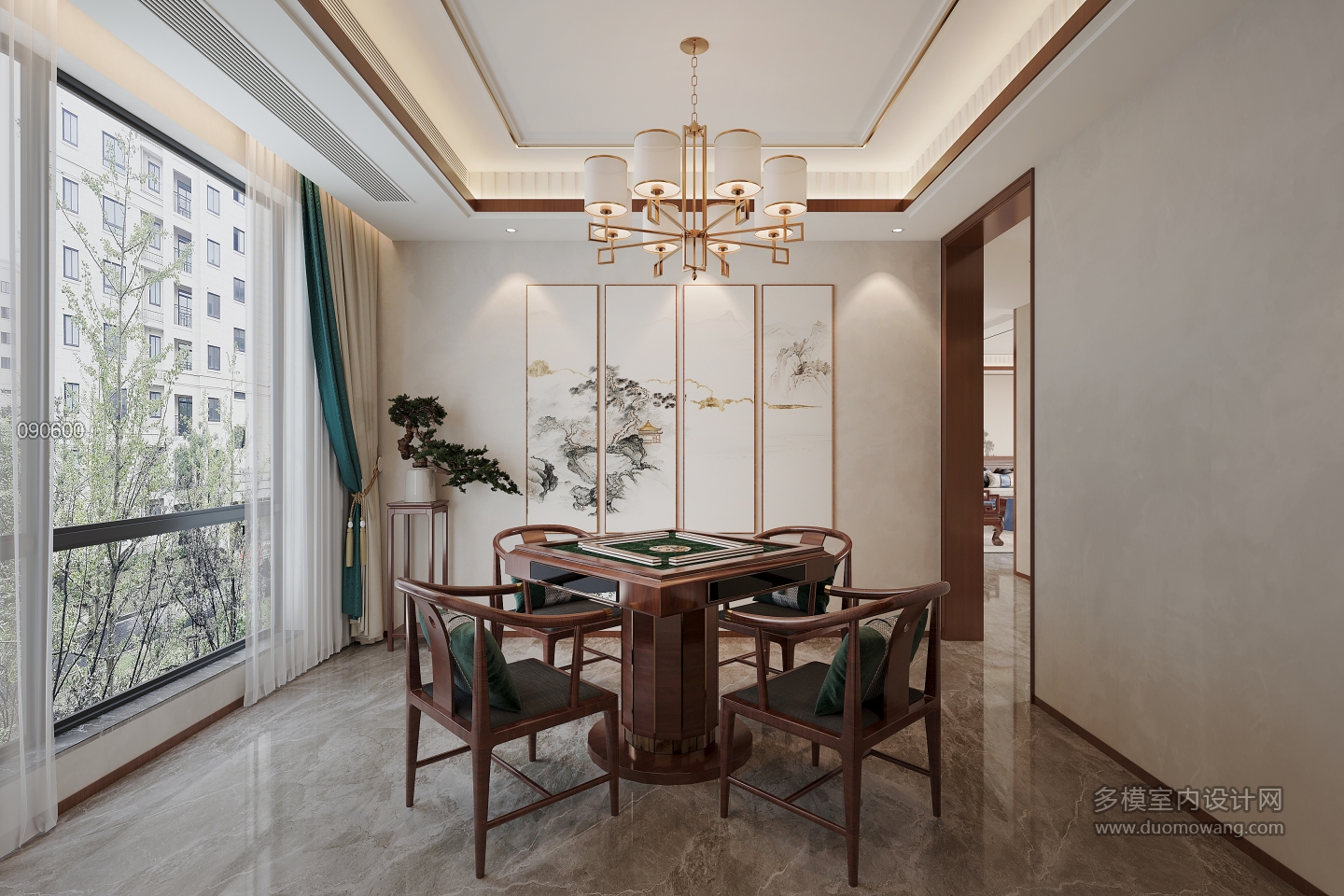 新中式娱乐室单张