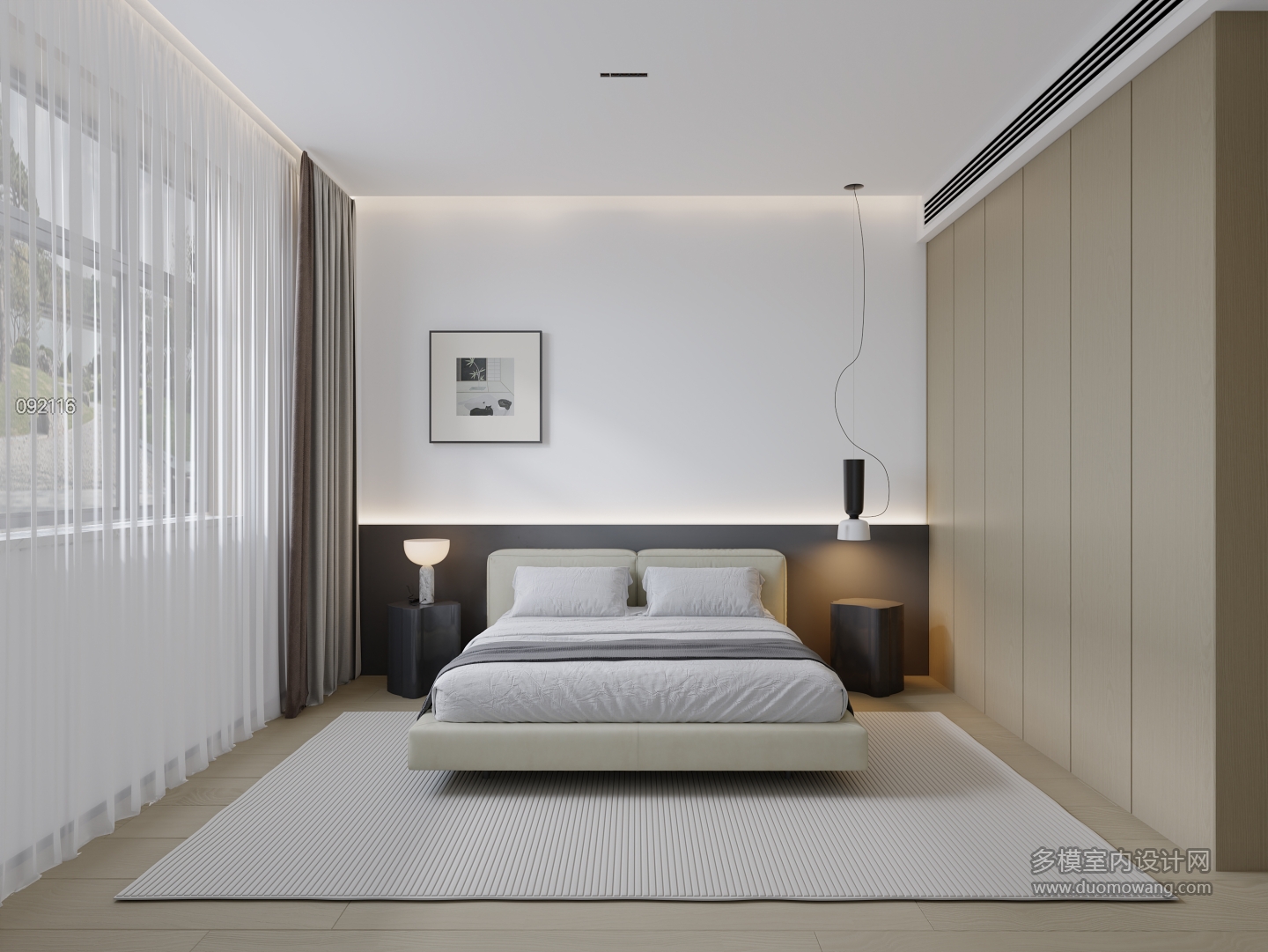 现代二楼男孩房静态