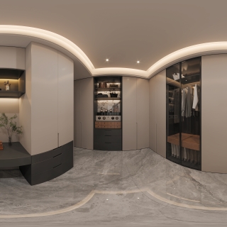 二楼衣帽间全景