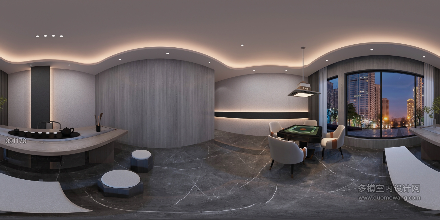 现代台球室麻将室7 (1)