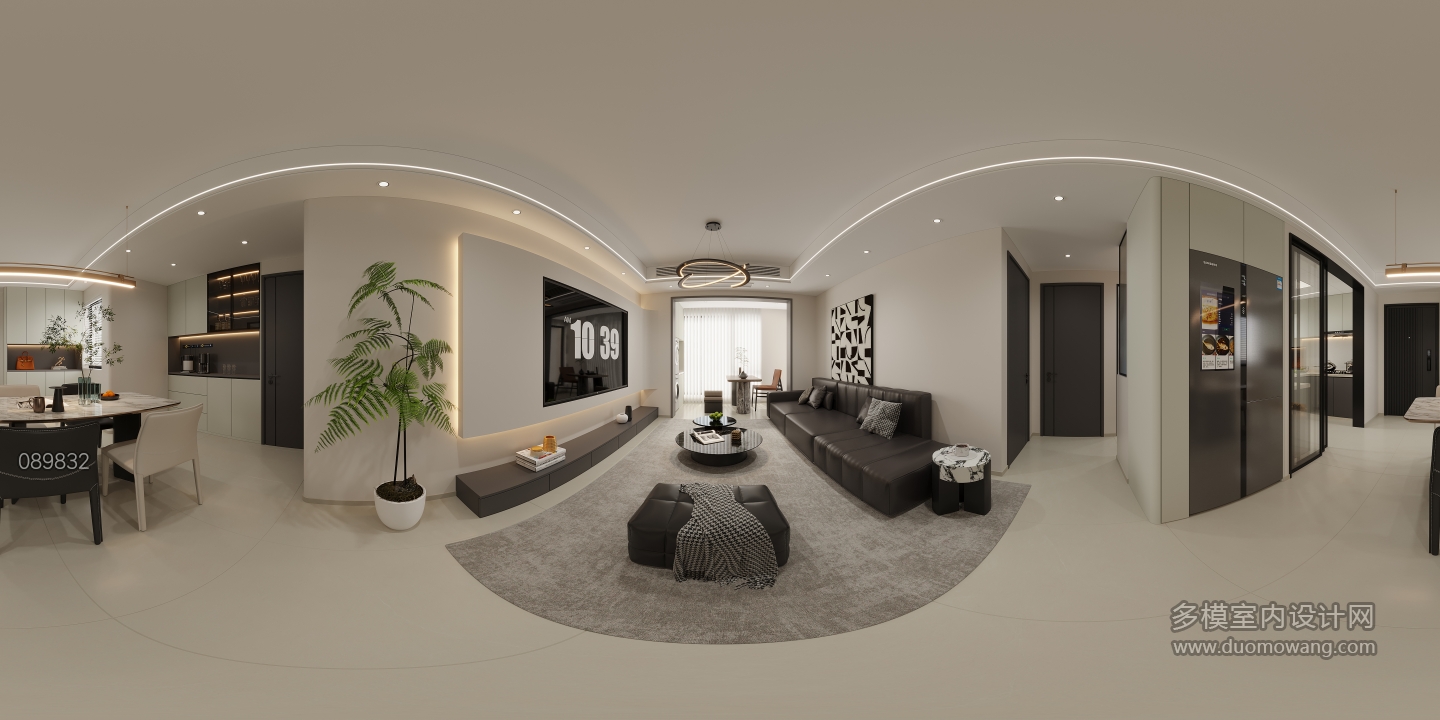 现代客餐厅全景