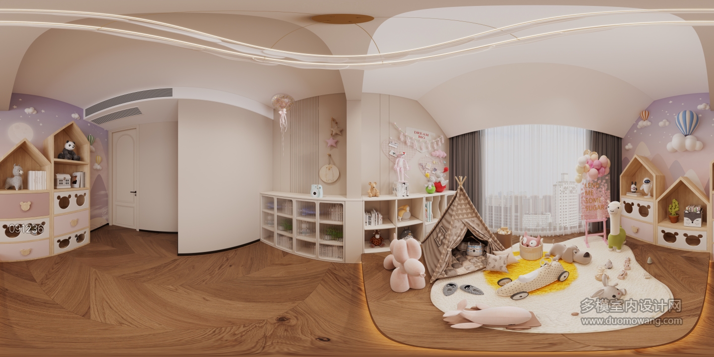 现代2楼玩具房全景