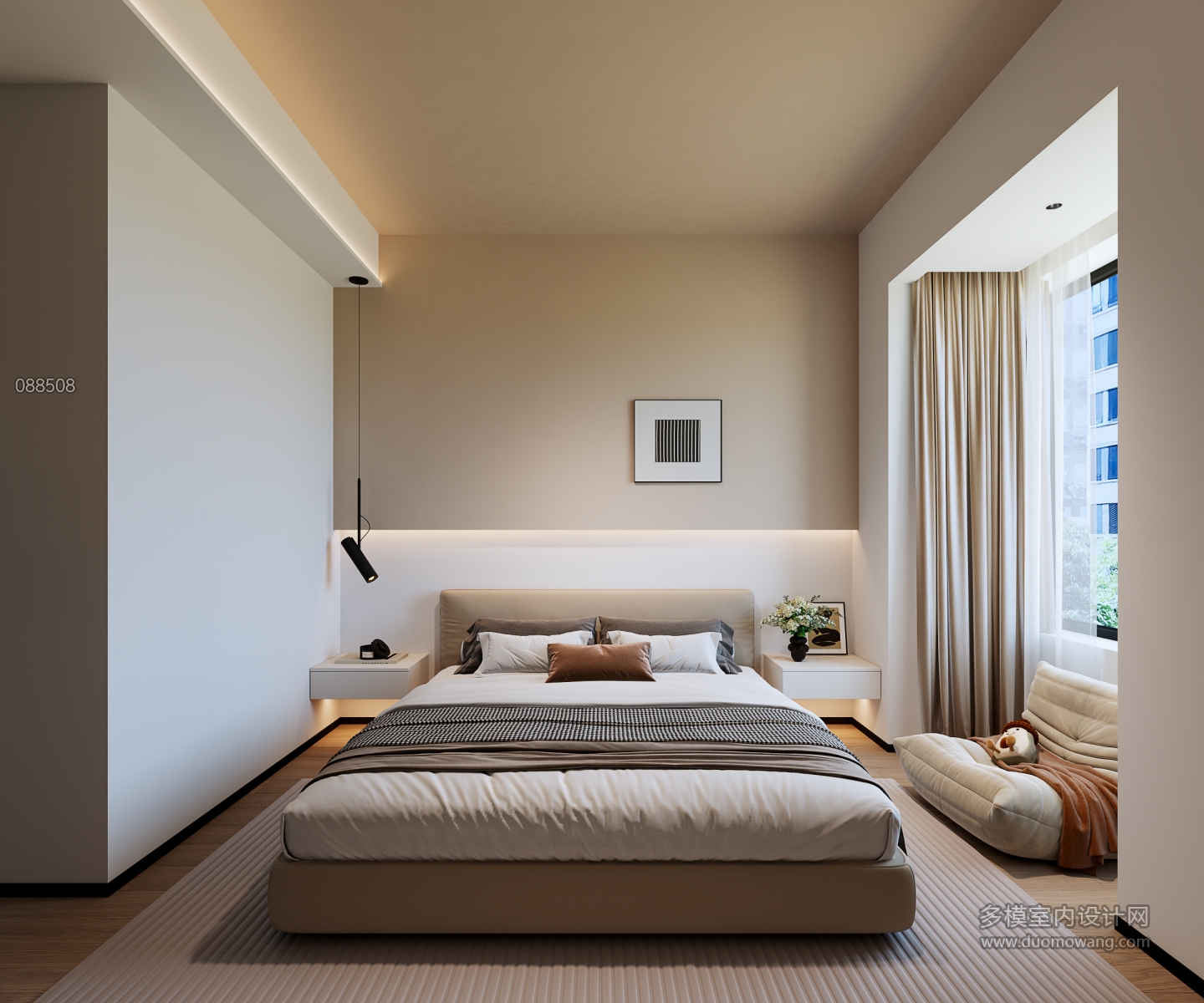 现代主卧1