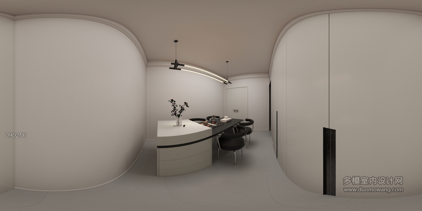 现代黑白灰二楼-多功能