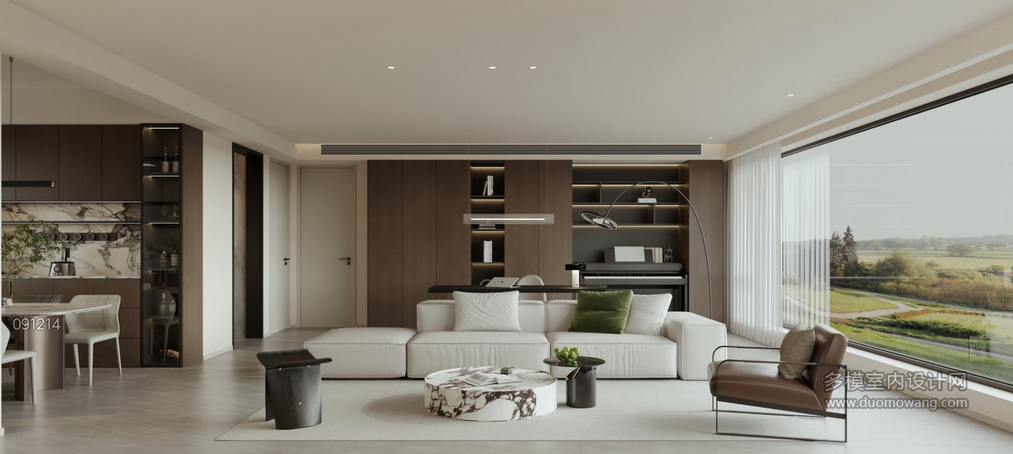 现代 客餐厅 单张2