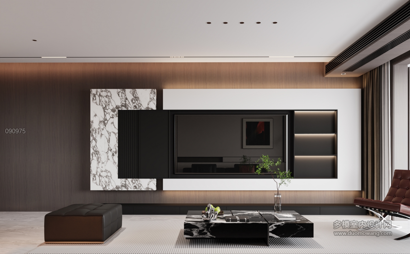 现代电视背景墙