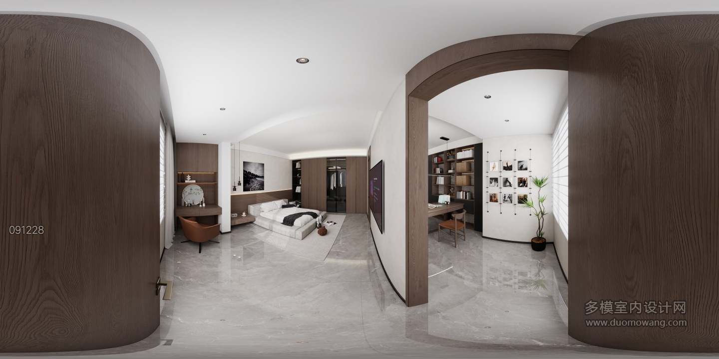 现代简约-二楼卧室